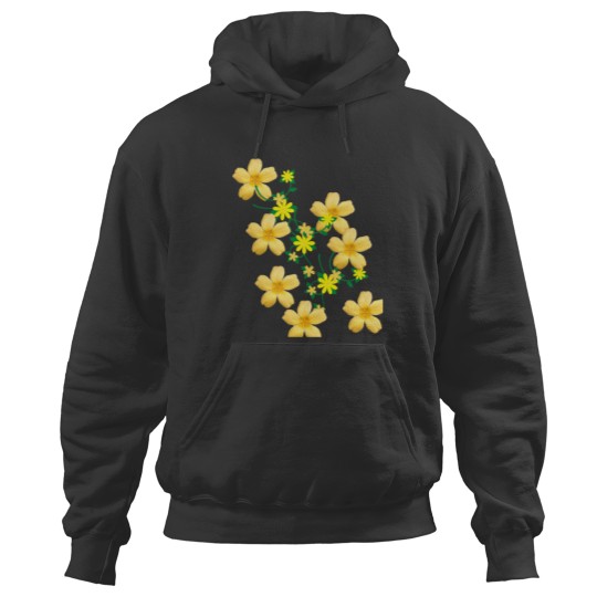 Discover Yellow Floral Design! Classic Hoodies