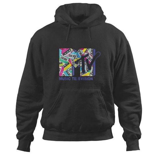 Discover Mademark x MTVs The  MTVs Logo with the 80s tapes Zip Hoodies