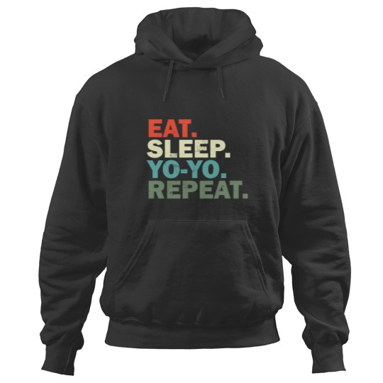 Discover Funny YOYO Lover Eat Sleep YOYO Repeat Hoodies