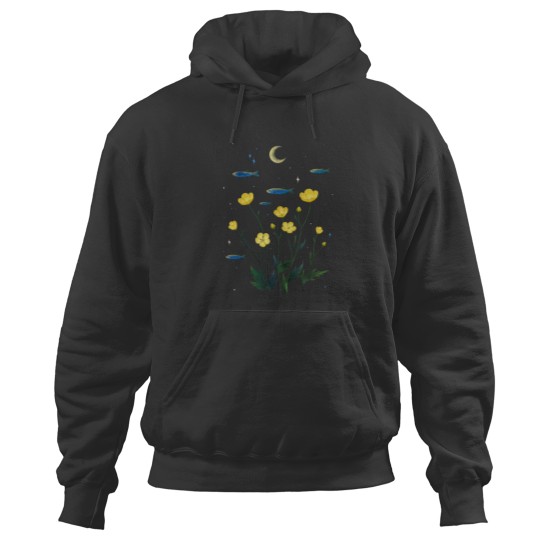Discover Flowers and Fish Classic Hoodies