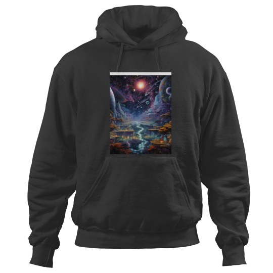 Discover Cosmic Dream Land Graphic Hoodies
