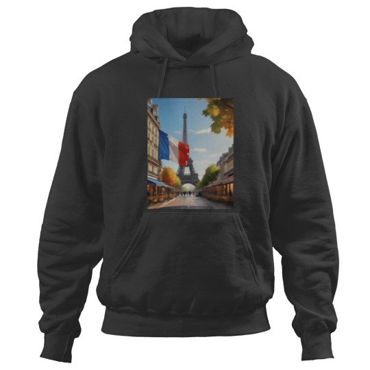 Discover Eiffel tower - Paris - France Classic Hoodies