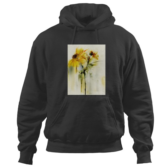 Discover Yellow floral. Graphic Hoodies