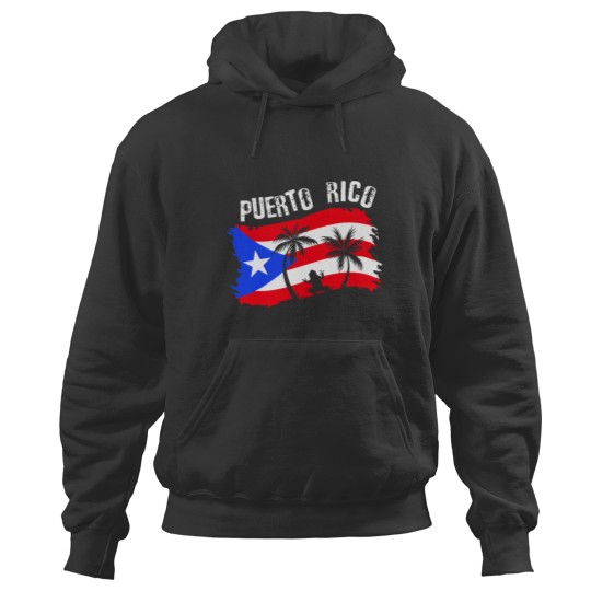 Discover Distressed Style Puerto Rico Frog Gift design Puerto Rico! Hoodies