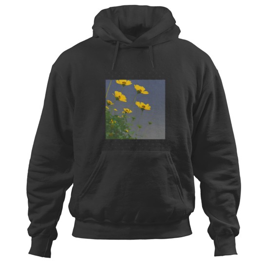 Discover Vibrant Yellow Flowers in a Sea of Green Gift Classic Hoodies