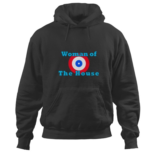 Discover Woman of The House Curling Shirt Classic Hoodies