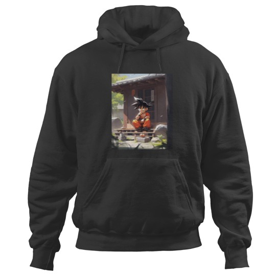 Discover Kid Goku Dragon Ball Art Hoodies