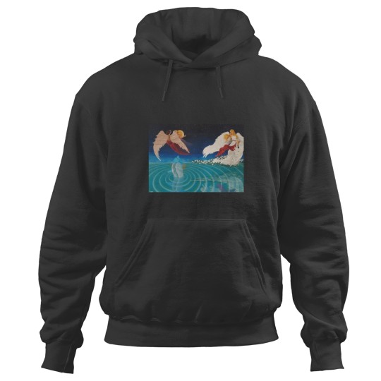 Discover Dolphin Communes With Angels Hoodies