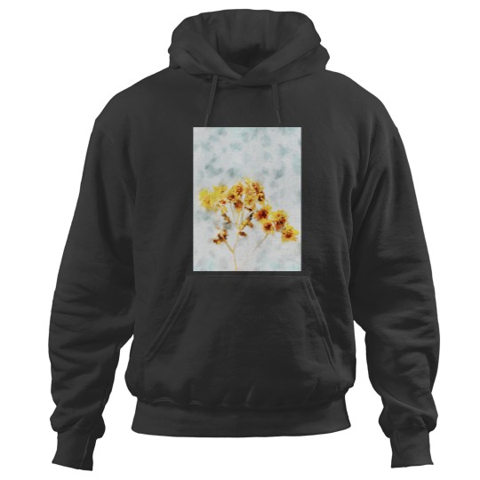 Discover Yellow Flowers Watercolor Long Hoodies