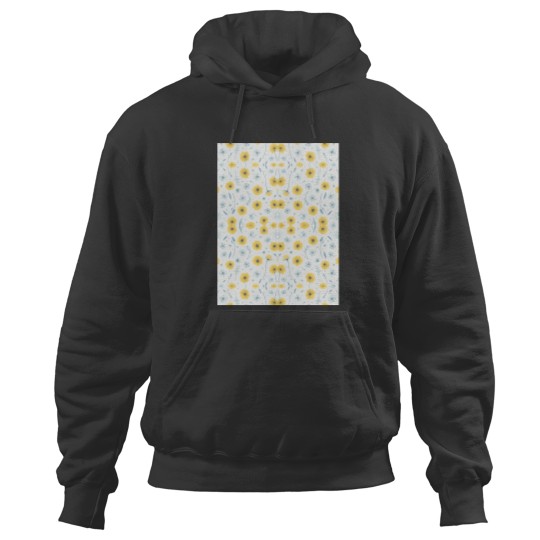 Discover Delicate dandelion in a meadow pattern Graphic Hoodies