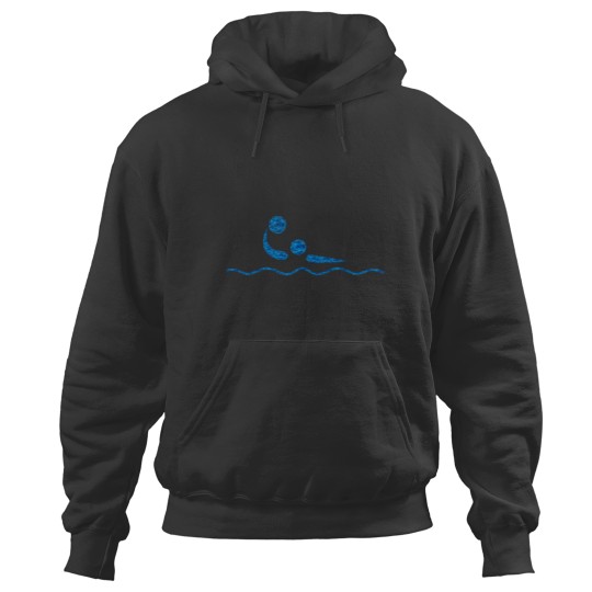 Discover Water Polo Blues (on black) Classic Hoodies