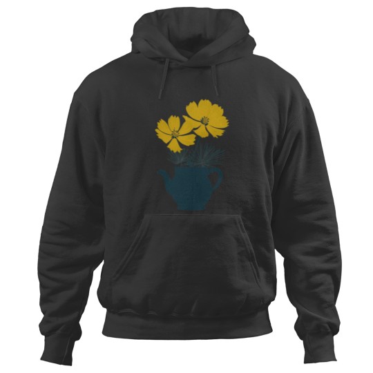 Discover Vintages Yellow Cosmos Flowers Classic Hoodies