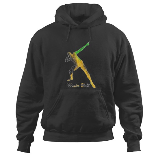 Discover Usain Bolt Jamaica Man Design Classic Hoodies