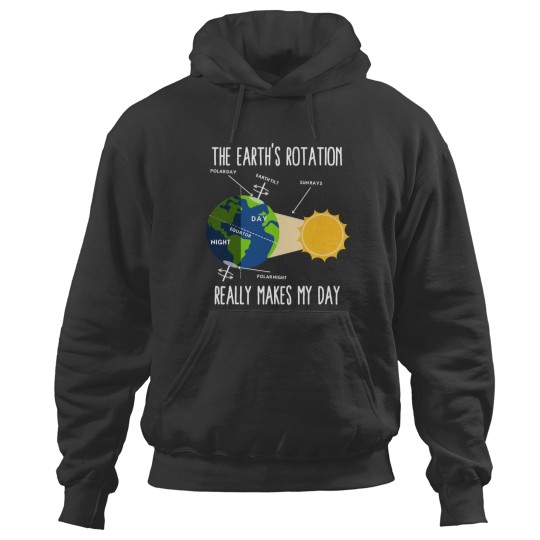 Discover Funny Earth Rotation Earth Days Science Teacher Kids Women Hoodies