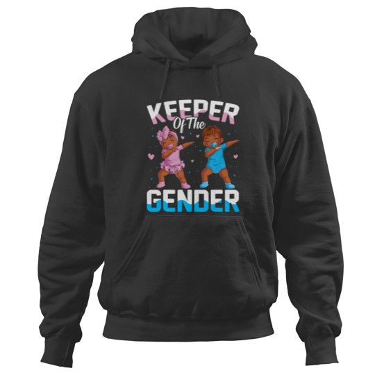Discover Keeper of the Gender Baby Party Gender Reveal Announcement Hoodies
