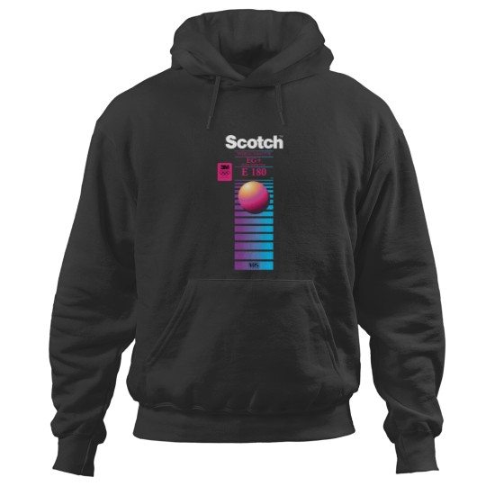 Discover Vaporwave VHS Scotch E-180 EG+ Hoodies