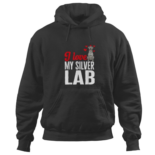 Discover Silver Labrador Retriever I Love My Silver Lab Hoodies