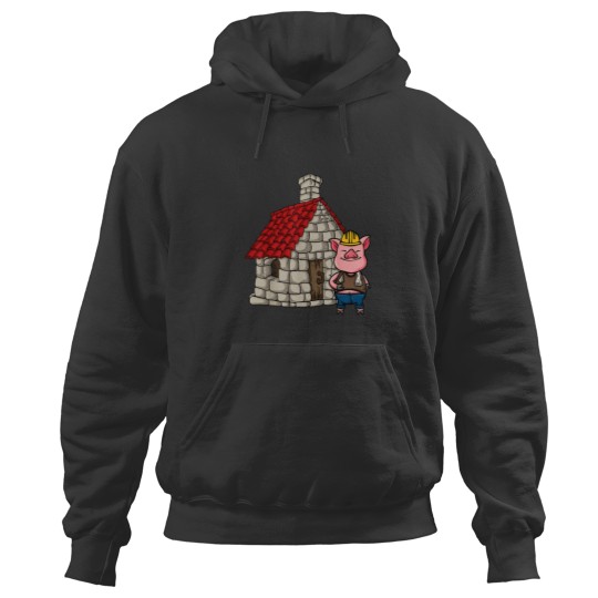 Discover Three Pigs Lazy Halloween Costume Brick House Hoodies