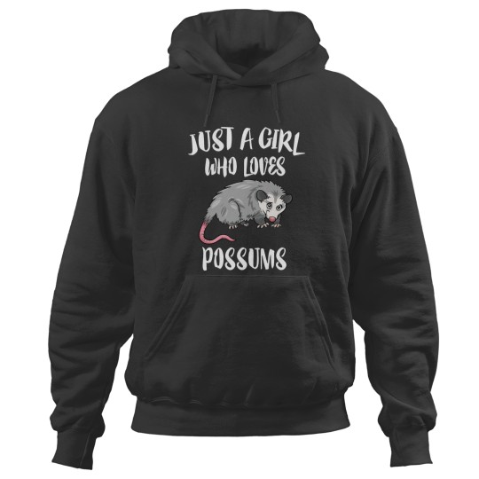 Discover Just A Girl Who Loves Possums Animal Gift Hoodies