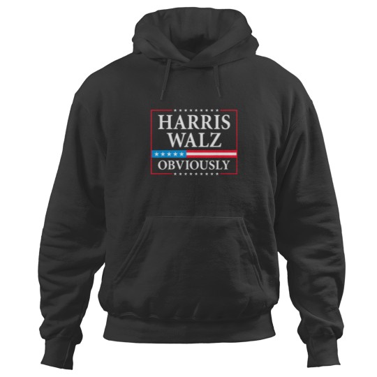 Discover Harris Walz Obviously President Kamala Harris Waltz Election Hoodies
