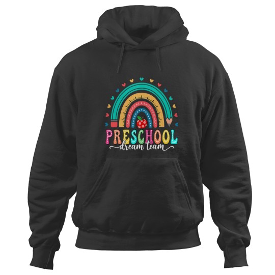 Discover Preschool Dream Team Pencil Happy First Day Of School Hoodies