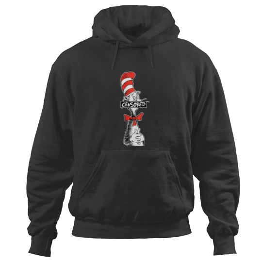 Discover Seuss Geisel  CENSORED Cat in stovepipe hat Hoodies