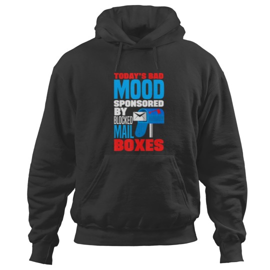 Discover postal worker mail carrier mailman rural carrier mood funny Hoodies