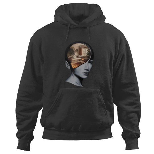 Discover Woman Thinking About Home Hoodies