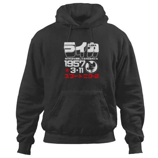 Discover Laika    The First Animal To Orbit The Earth  White Hoodies