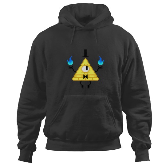Discover Bill Cipher Pixel Hoodies