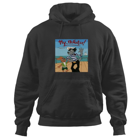 Discover Nu pogodi with the rabbit cartoon Hoodies