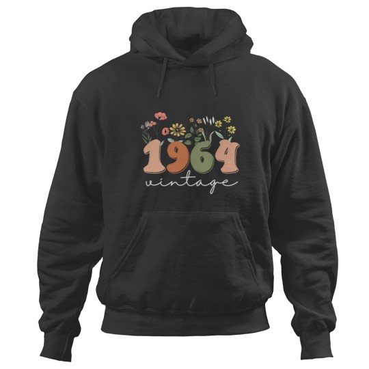 Discover Womens 60 Years Old Vintagess 1964 60th Birthday Tee Wildflower Women VNeck Hoodies