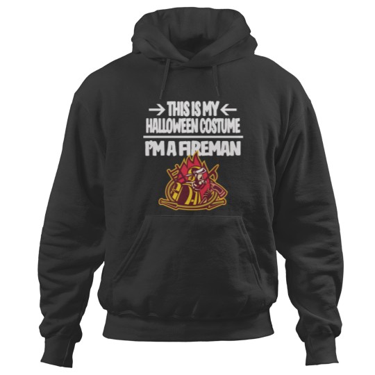 Discover I'm a Fireman Firefighter This is My Halloween Costume Idea Fitted Scoop Hoodies