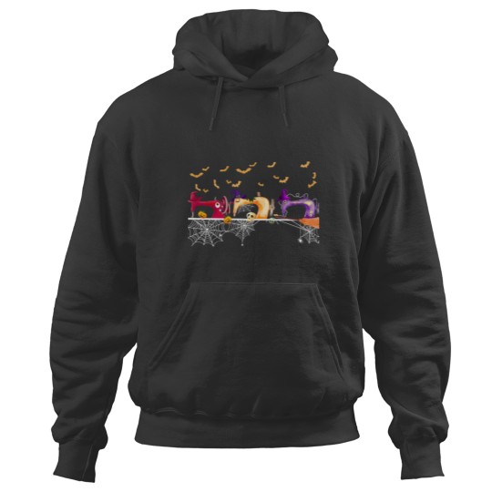 Discover Halloween Sewing Machine Pumpkin Skull Hoodies
