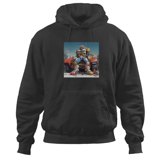 Discover 80'S Anime Robot Mechanic Hoodies