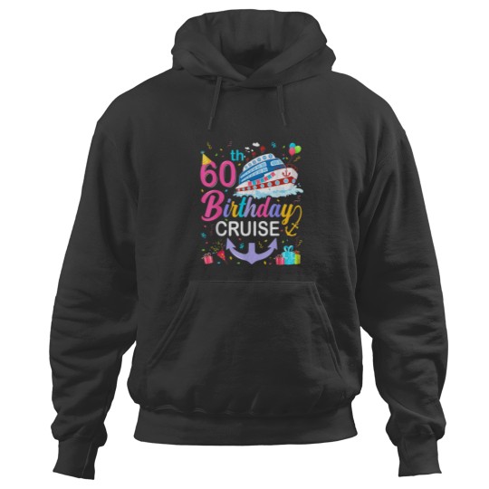 Discover 60th Birthday Cruise 60 Years Old Cruising Crew Hoodies