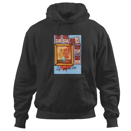 Discover Art is a weird soup Active Hoodies