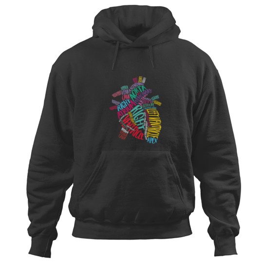 Discover Anatomical Heart Design Cardiac Cardiovascular I Hoodies