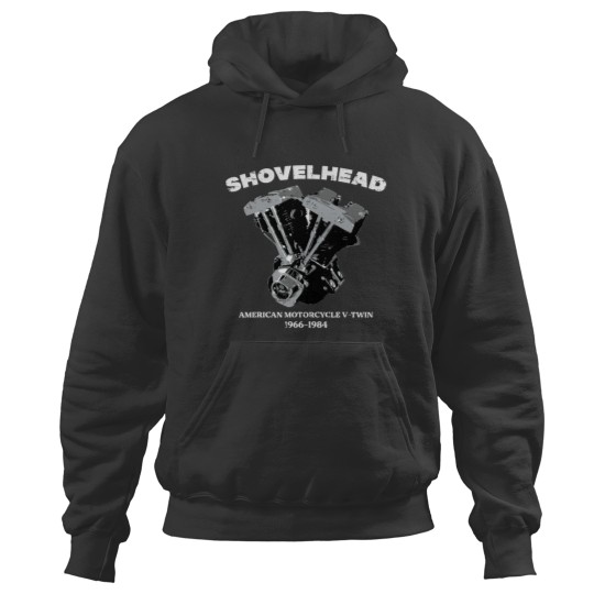 Discover Biker Shovelhead Motorcycle Engine Vintagess Men Women Kids Hoodies