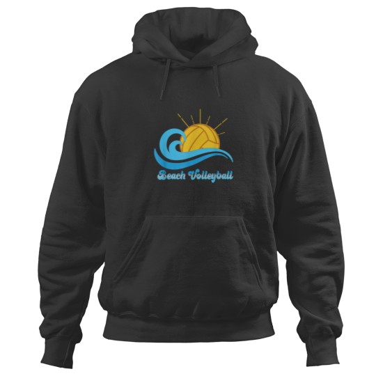 Discover Beach Volleyball Summer Sport Sun Volleyball Ove Hoodies