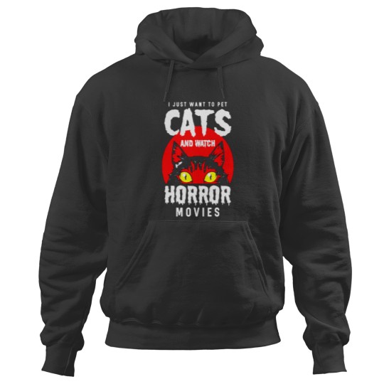 Discover Cats And Horror Movies Hoodies