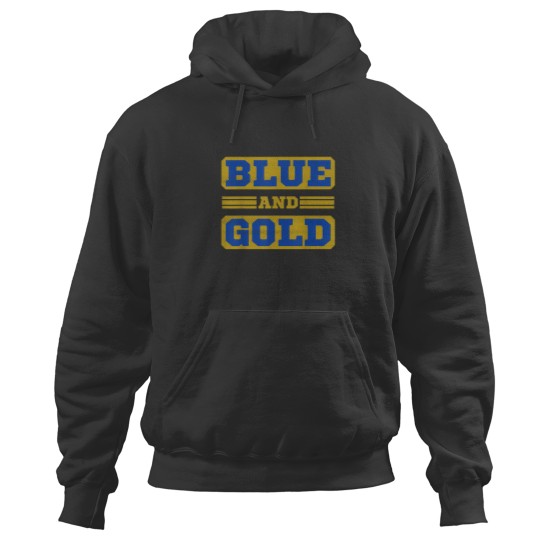 Discover Blue and Gold Football Game Day Group Shirt Home Hoodies
