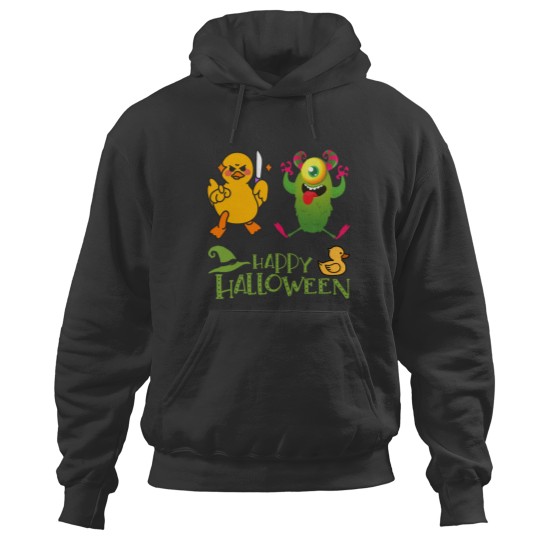Discover Dreadful Duck of Dooom vs. Enchanted Green Monster Hoodies
