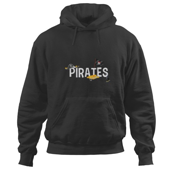 Discover Pirates Font with Associated Piratey Images Hoodies