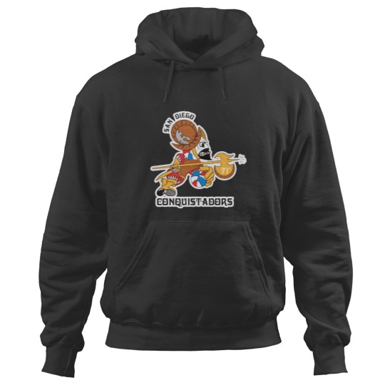 Discover SAN DIEGO CONQUISTADORS ABA BASKETBALLAND Hoodies
