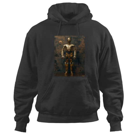 Discover C3P0 Droid Star Warss Fan Art Premium Hoodies