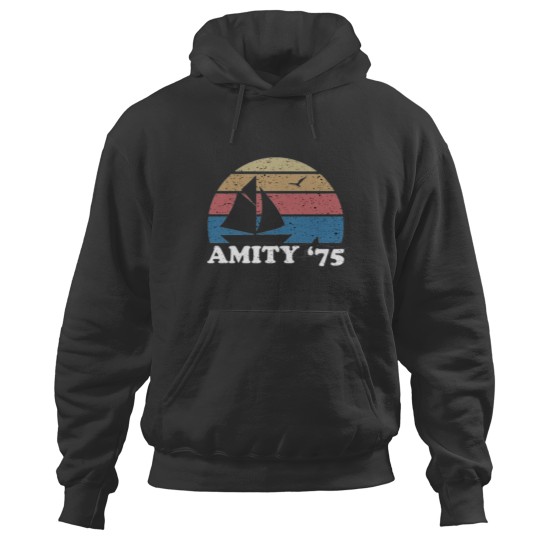 Discover Amity '75 - The Summer of Great White Shark Jaws Hoodies