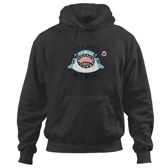 Discover Shark’s ASMR shark ASMR funny shark face Hoodies