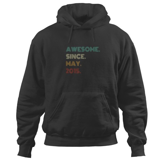 Discover 9 Years Old Awesome Since May 2015 9th Birthday Hoodies