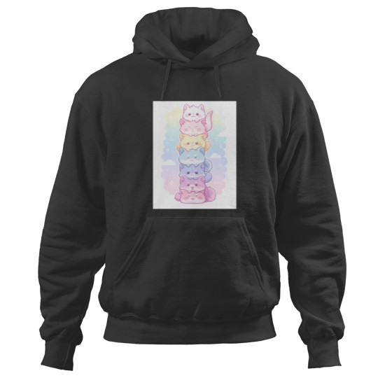 Discover Pastel Cutie Cats Hoodies